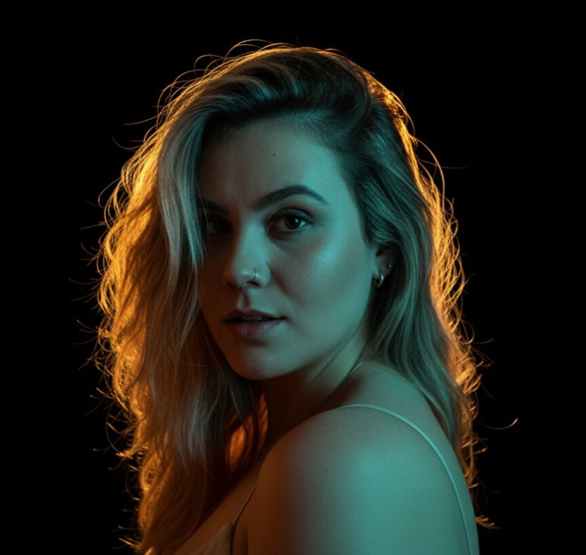 Retrato artístico de Amanda Victória